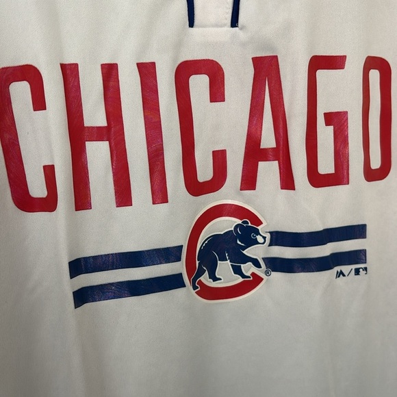 Women’s Plus Size Majestic Chicago Cubs MLB Baseball Jersey V Neck TShirt, 2XL - Picture 2 of 5